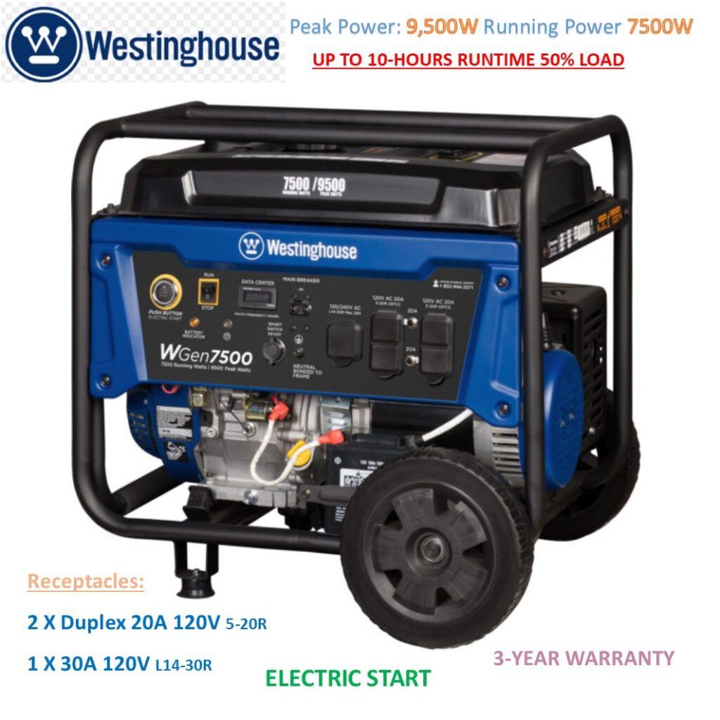 Westinghouse WGEN7500 Price